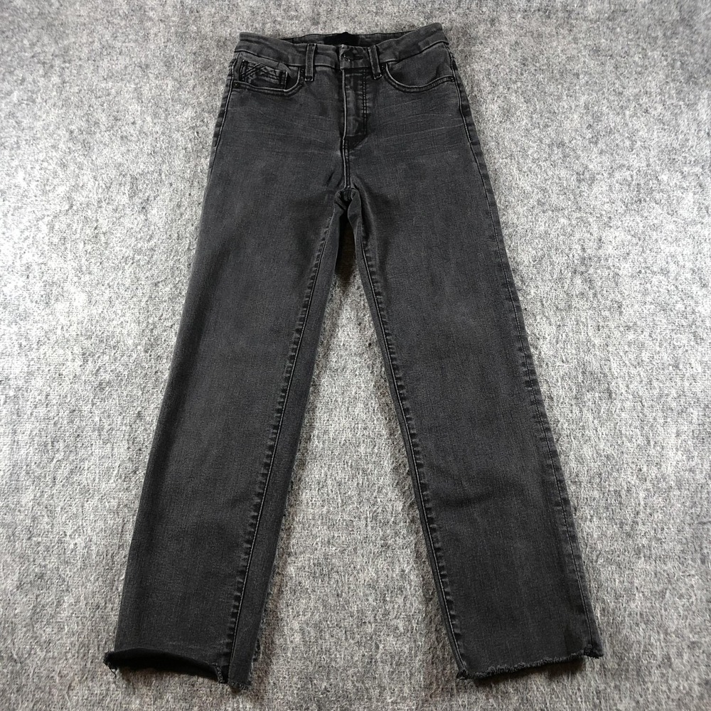 Buckle Black Charcoal Jeans Womens 27x28 Cropped Straight Fit 35 Mid Rise